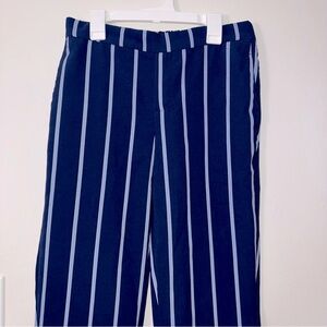 Old Navy Blue and White Striped Straight Pants